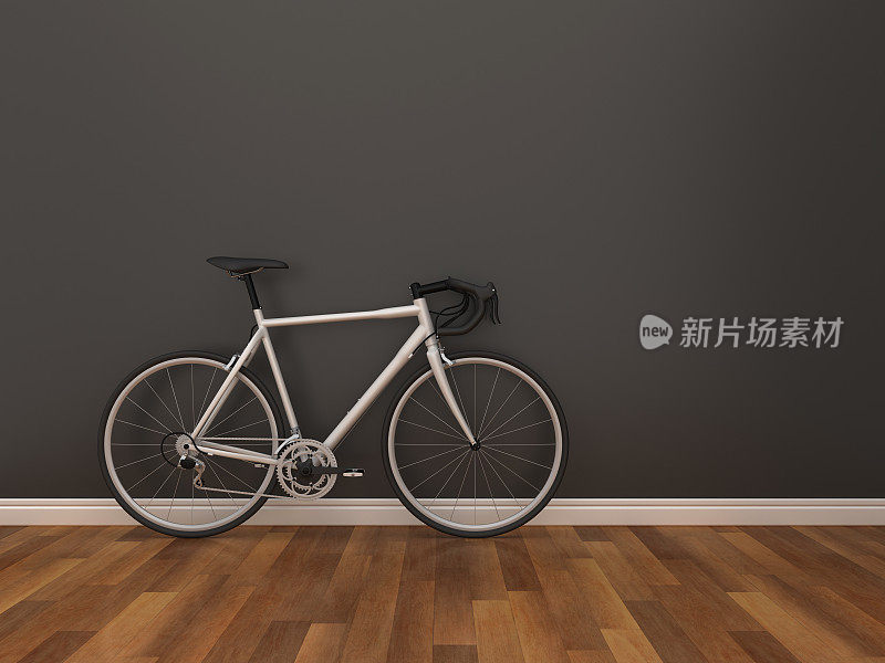 自行车在房间- 3D渲染